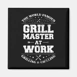 Imã Engraçado Churrasco-mestre Chef Carne Fumada Prese