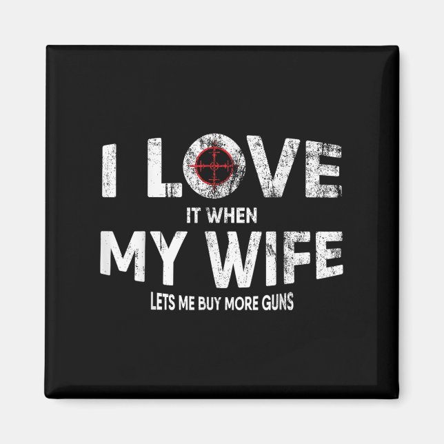 Imã Engraçado Citação Comprar Mais Armas Design Para C (Frente)