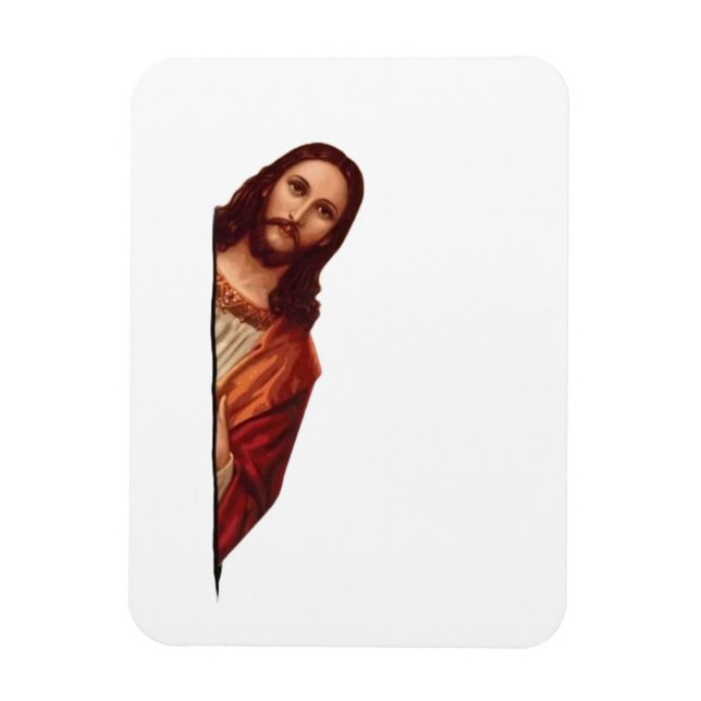 Ímã Engraçado Citar Jesus Meme, Eu Vi Esse Jesus (Vertical)