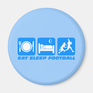 Imã Engraçado coma o futebol do sono