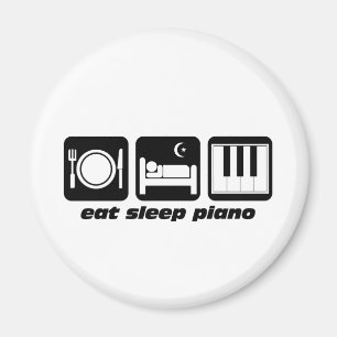 Imã Engraçado coma o piano do sono