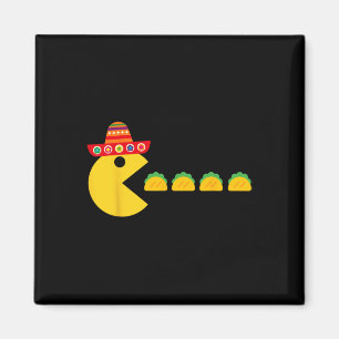 Imã Engraçado Comer Tacos Fiesta Cinco De Mayo Mexican