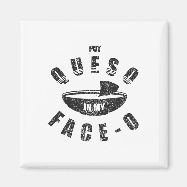 Imã Engraçado Comida Mexicana Cinco De Mayo Colocou Qu (Frente)