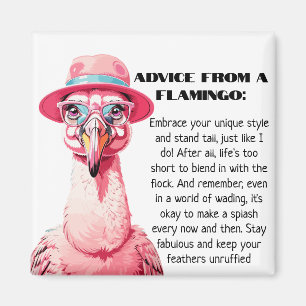 Imã Engraçado conselho de A Flamingo