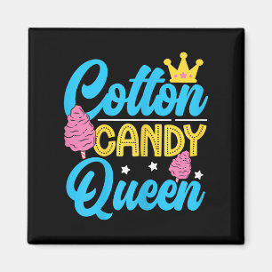 Imã Engraçado Cotton Candy Queen Quote Mulheres Flavor