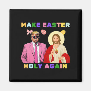Imã Engraçado Cristo Jesus Faça a Páscoa Sagrada Novam