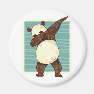Imã Engraçado Dabbing Panda Bear Gráficos Teen