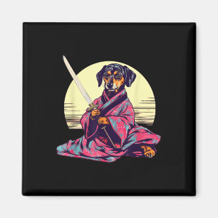 Imã Engraçado Dachshund Wiener Dog Japonês Tatuagem Uk