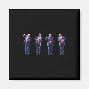 Imã Engraçado Dança De Trump Como Um Feliz Votando Tru