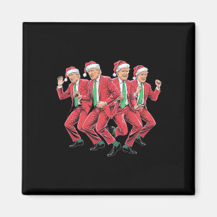 Imã Engraçado Dança Papai Noel Natal Pajam