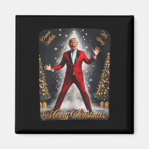 Imã Engraçado Dança Papai Noel Natal Pajam