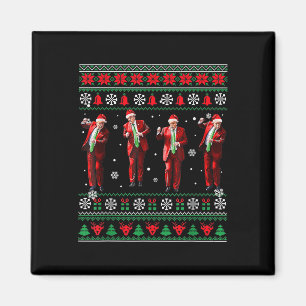 Imã Engraçado Dança Papai Noel Natal Pajam