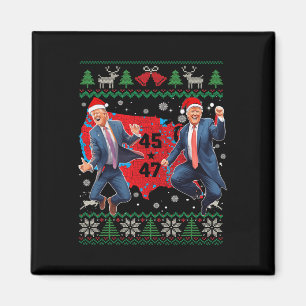 Imã Engraçado Dança Papai Noel Natal Pajam