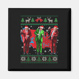 Imã Engraçado Dança Papai Noel Natal Pajam