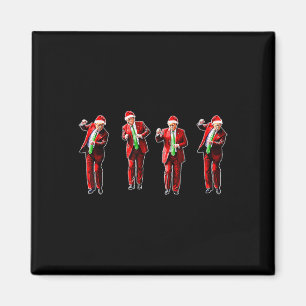 Imã Engraçado Dança Papai Noel Natal Pajam