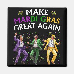 Imã Engraçado Dançando, Torne o Excelente do Mardi Gra