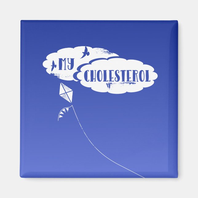 Imã Engraçado de colesterol alto (Frente)