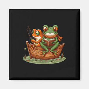 Imã Engraçado De Sapo Engraçado Pesca Vintage Caderno