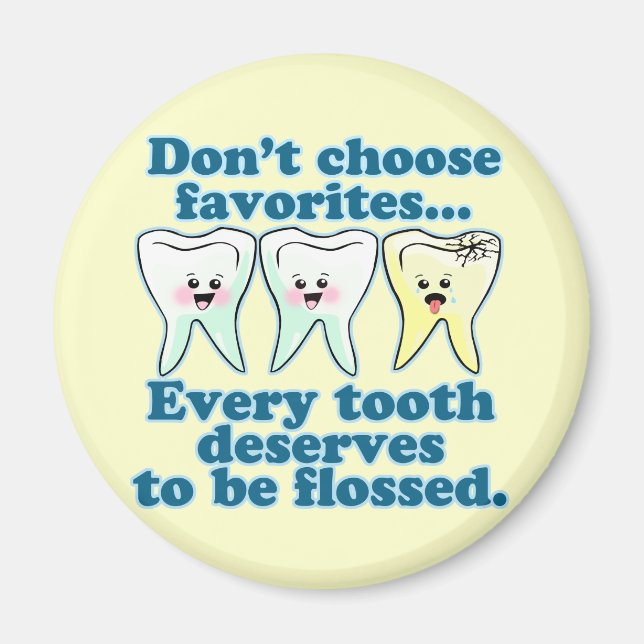 Imã Engraçado Dentista (Frente)