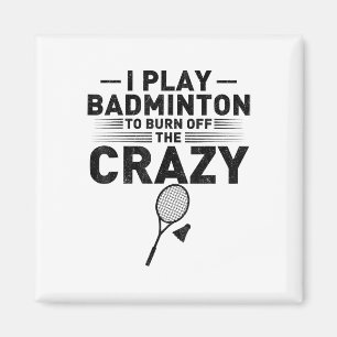 Imã Engraçado Dizer Para Jogadores De Badminton Homens