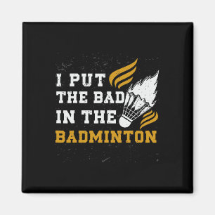 Imã Engraçado Dminton Shirt Men Mulheres Jogador 10