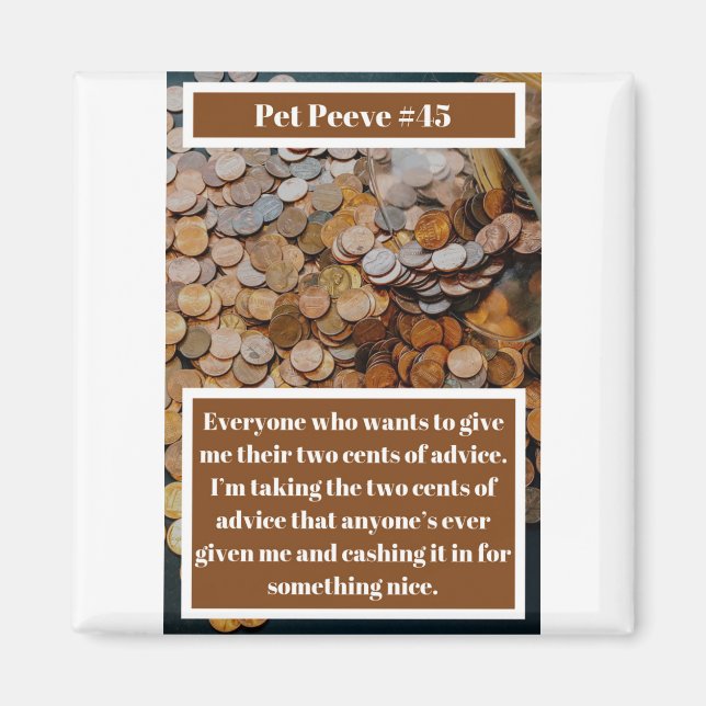 Imã Engraçado Dois Centavos (Frente)