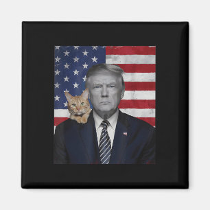 Imã Engraçado Donald Trump E A Bandeira Política Dos E