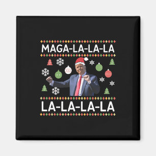 Imã Engraçado Donald Trump Fez O Suéter De Natal. La L