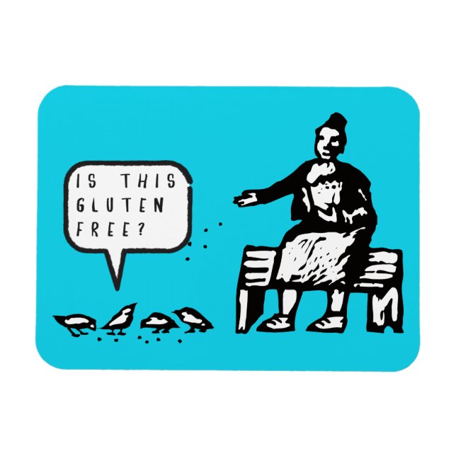 Ímã Engraçado É Este Magnete Livre De Glúten (Horizontal)
