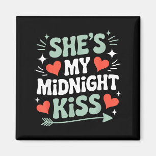 Imã Engraçado Ela É Meu Beijo Da Meia-Noite Do Dia Dos