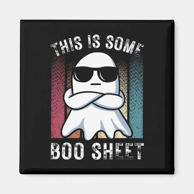 Imã Engraçado Este É Um Retrô De Halloween Do Fantasma (Frente)