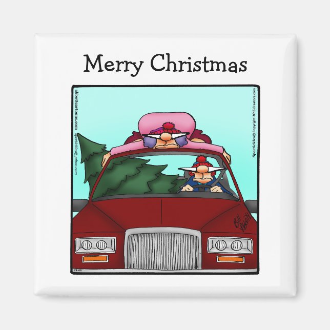 Imã Engraçado estocar o idiota do humor de Natal (Frente)