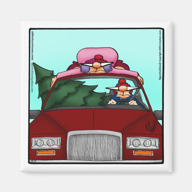 Imã Engraçado estocar o idiota do humor de Natal (Frente)