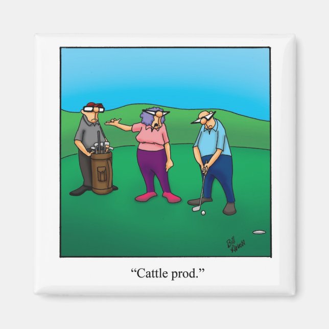 Imã Engraçado estocar o idiota do Humor do Golfe (Frente)