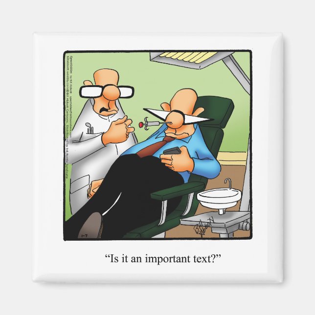 Imã Engraçado estupido de mensagem de humor (Frente)