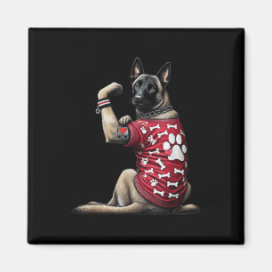 Imã Engraçado Eu Amo A Mãe Tattoto Mãe Malinois Belga