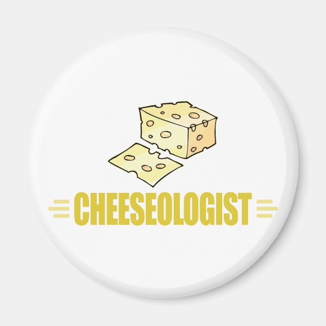Imã Engraçado Eu Amo Queijo (Frente)