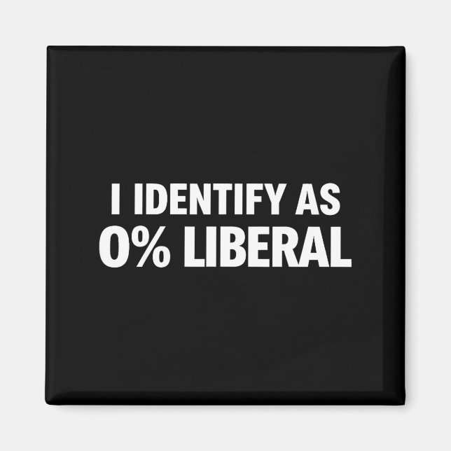 Imã Engraçado eu me identifico como 0% declaração polí (Frente)