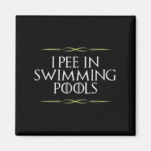 Imã Engraçado Eu Peito Nadar Piscinas Gag Novelty Grap