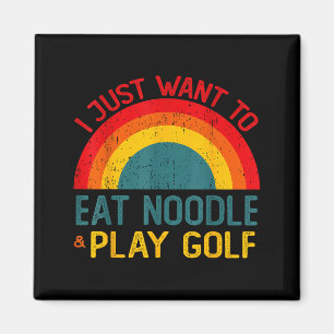 Imã Engraçado, eu só quero comer macarrão e jogar golf