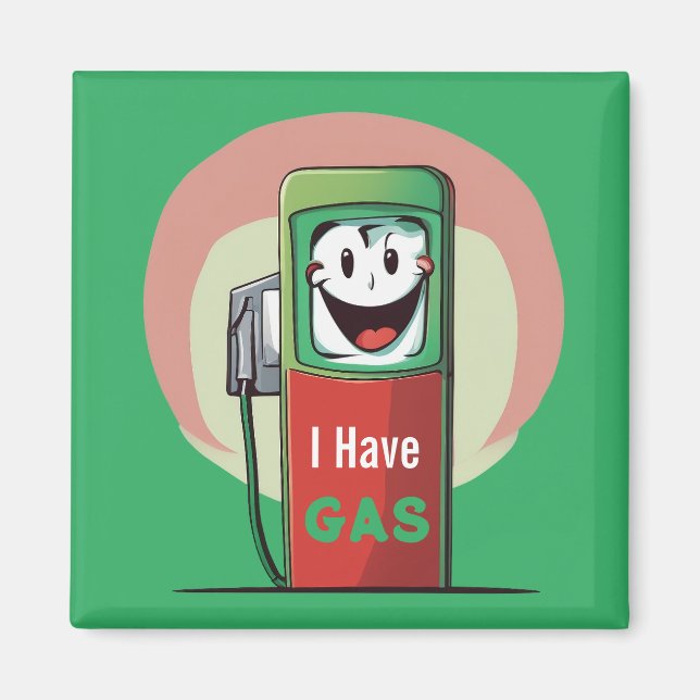 Imã Engraçado Eu Tenho Cartografia De Gás (Frente)