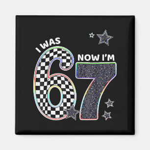 Imã Engraçado Eu Tinha 6 Anos Agora Tenho 7 Aniversári