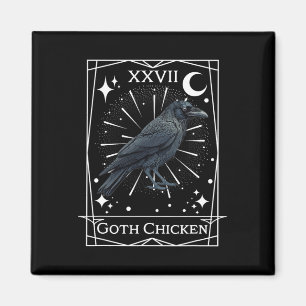 Imã Engraçado Fairycore Tarot Gothic Witchcraft Chicke