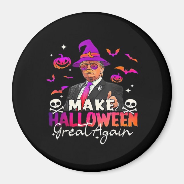 Imã Engraçado Fazer Excelente de Halloween novamente (Frente)