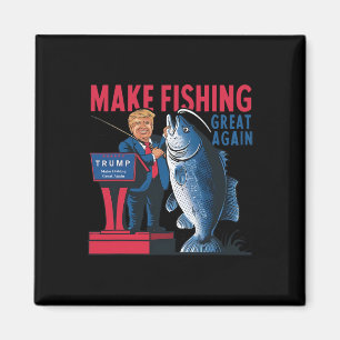 Imã Engraçado Fazer Excelente De Pesca Novamente Pesca