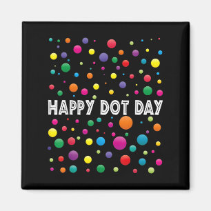 Imã Engraçado Feliz Dia de Bolinhas Estudantes de Arte