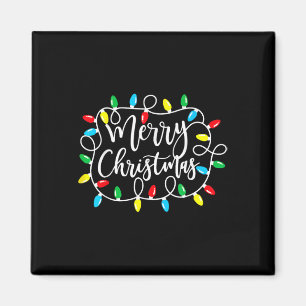 Imã Engraçado Feliz Natal Luzes Xmas Homens Mulheres