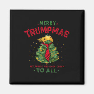Imã Engraçado Feliz Trumpmas Árvore de Natal Xmas Hol