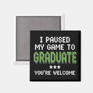Imã Engraçado Formando de 2025 Graduado Gamer