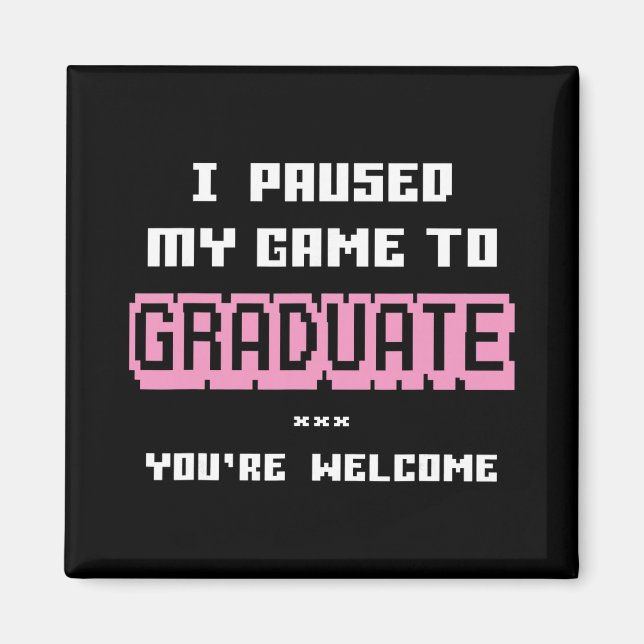 Imã Engraçado Formando de Jogo 2026 Graduação  (Frente)